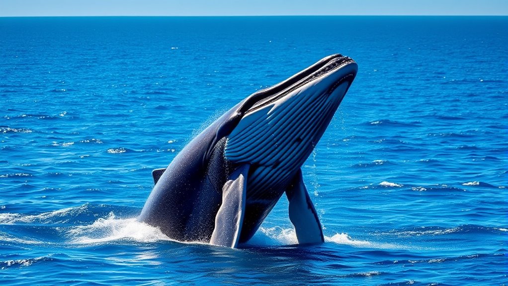 whales breathe through surfacing