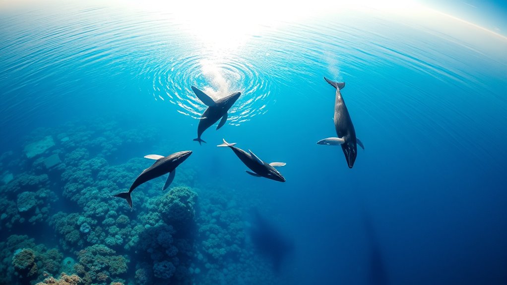 whales migrate seasonally annually