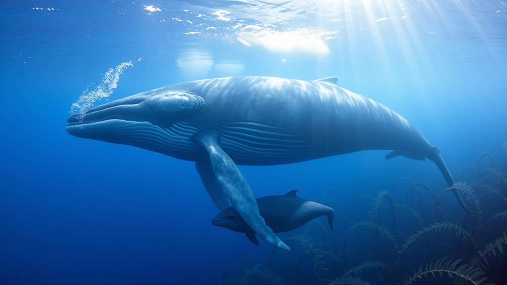 whales rest with half brain