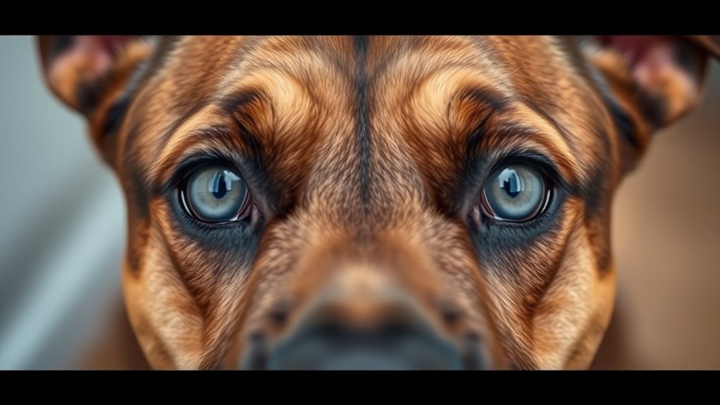 white sclera visible during gaze