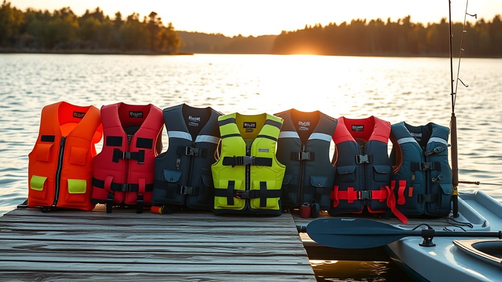 top kayak fishing life jackets