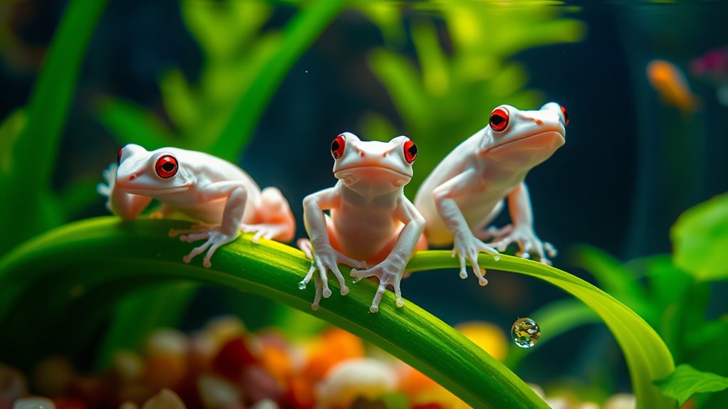 albino frogs for aquariums
