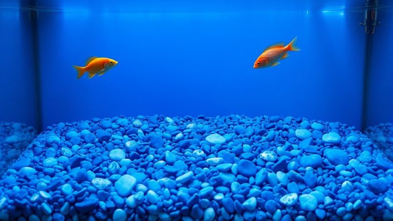 blue gravel for aquariums