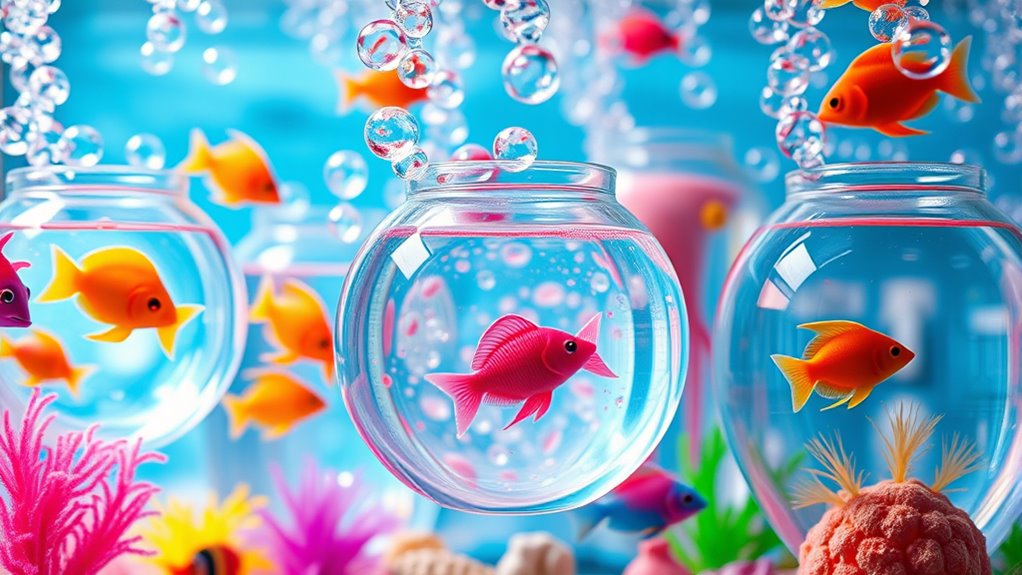 bubble gum fish tanks