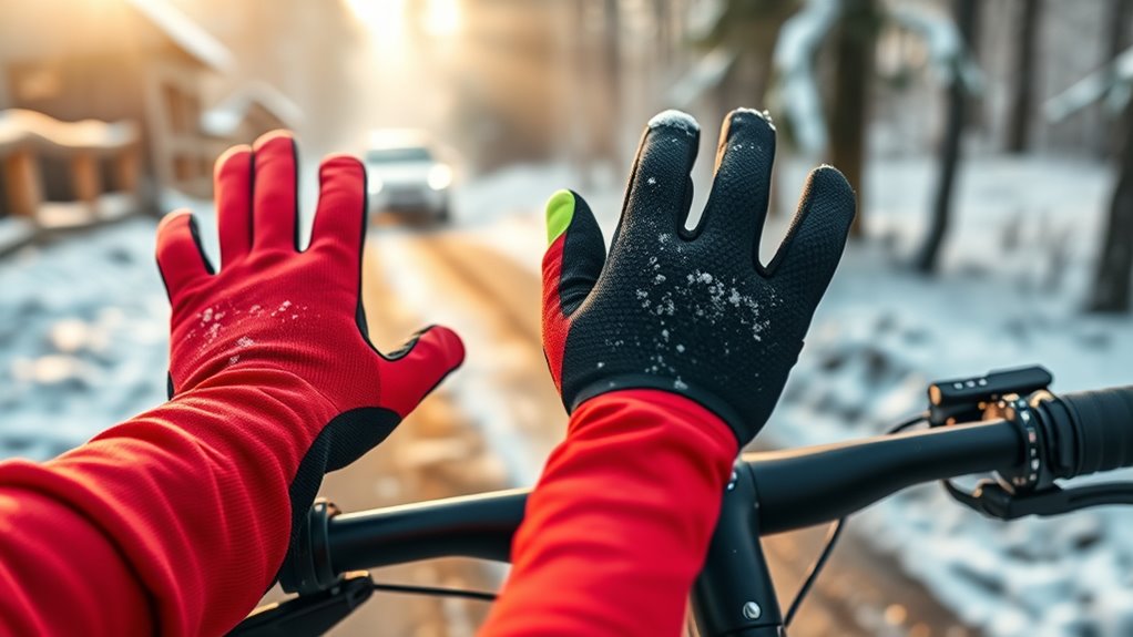 cold weather biking gloves