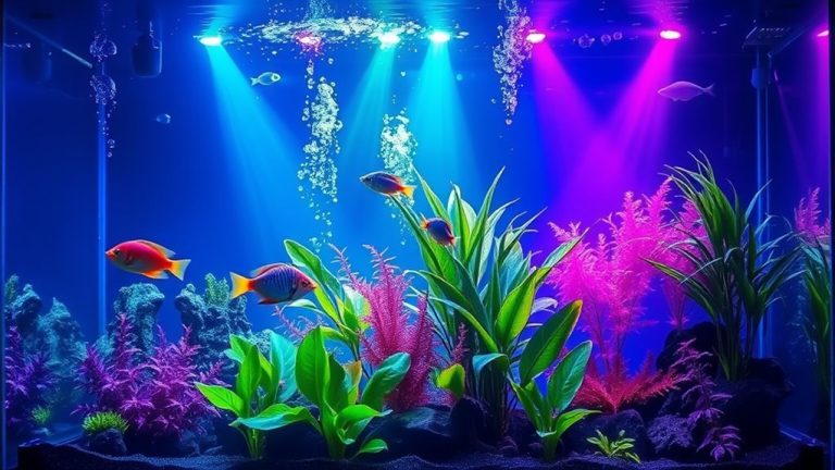 colorful aquarium lighting options