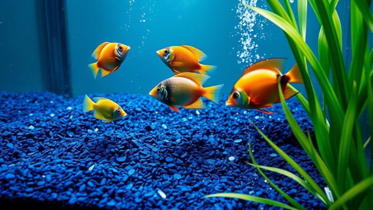 dark blue aquarium gravel
