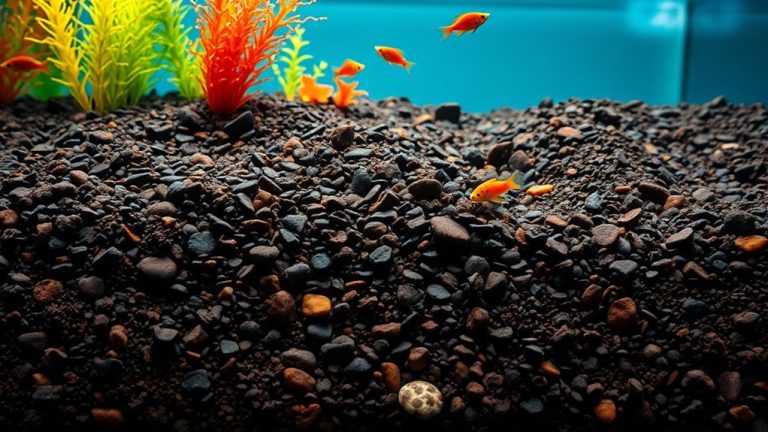 dark brown aquarium gravel