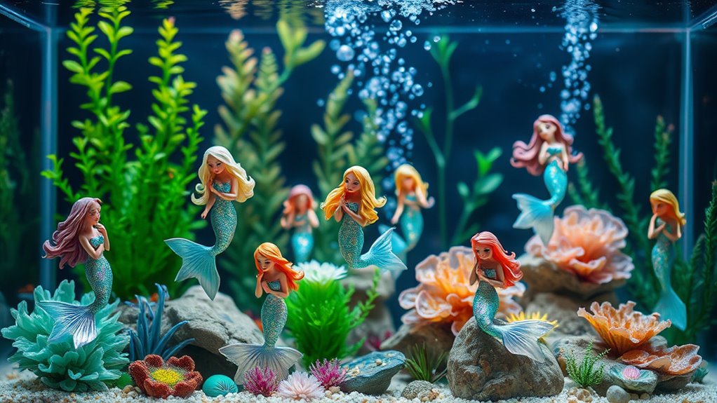enchanting mermaid tank ornaments
