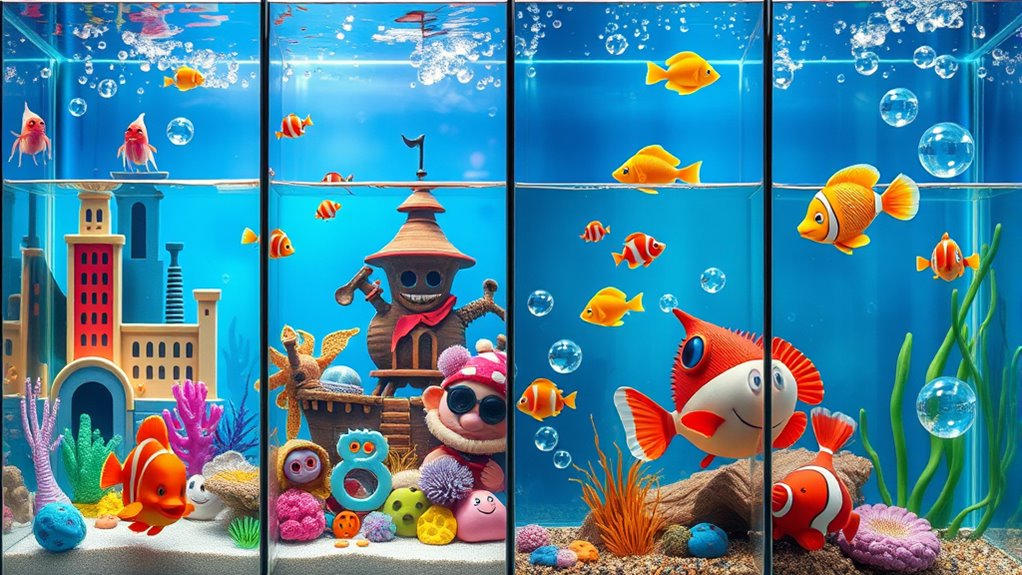 funny fish tank backgrounds