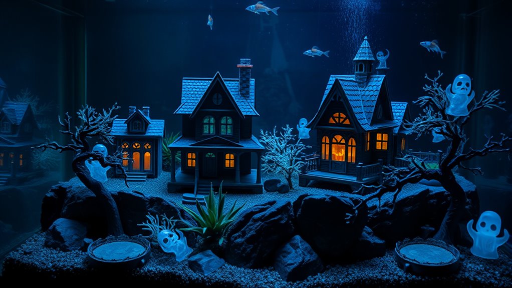 haunted aquarium decor ideas