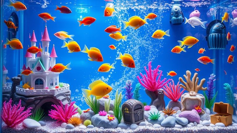 imaginative fish tank decor