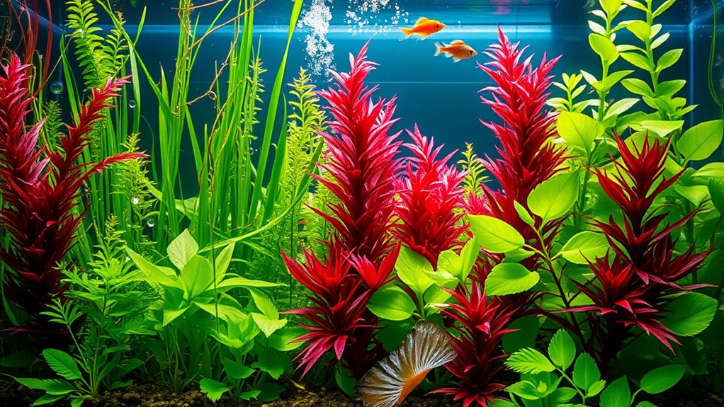 live aquarium plants selection