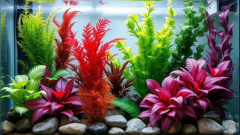realistic silk aquarium plants
