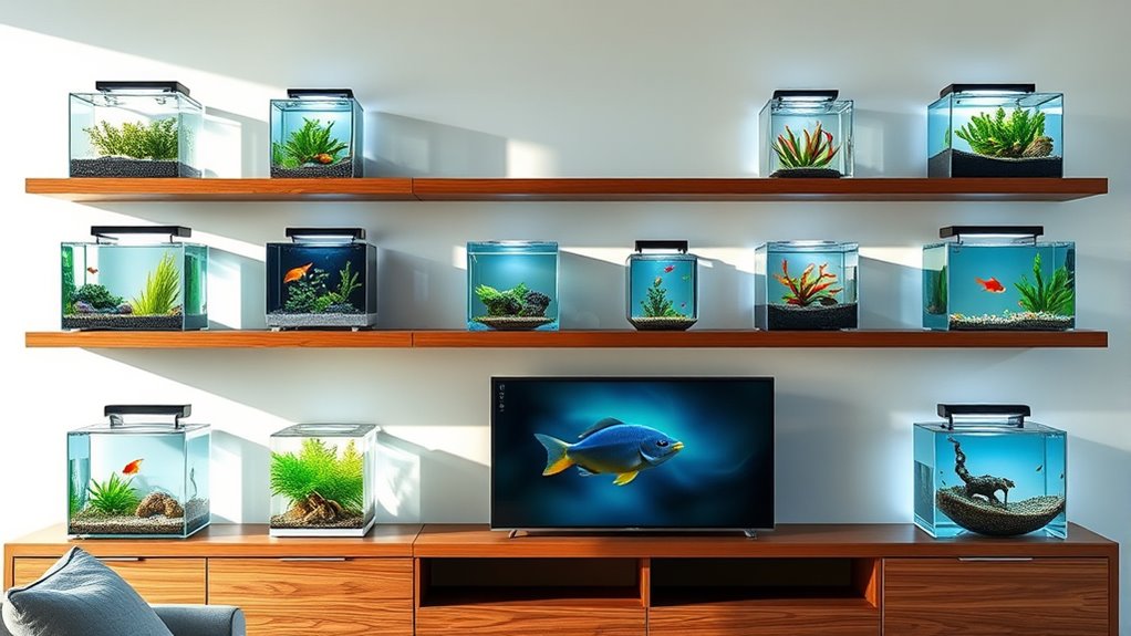 small complete fish tanks