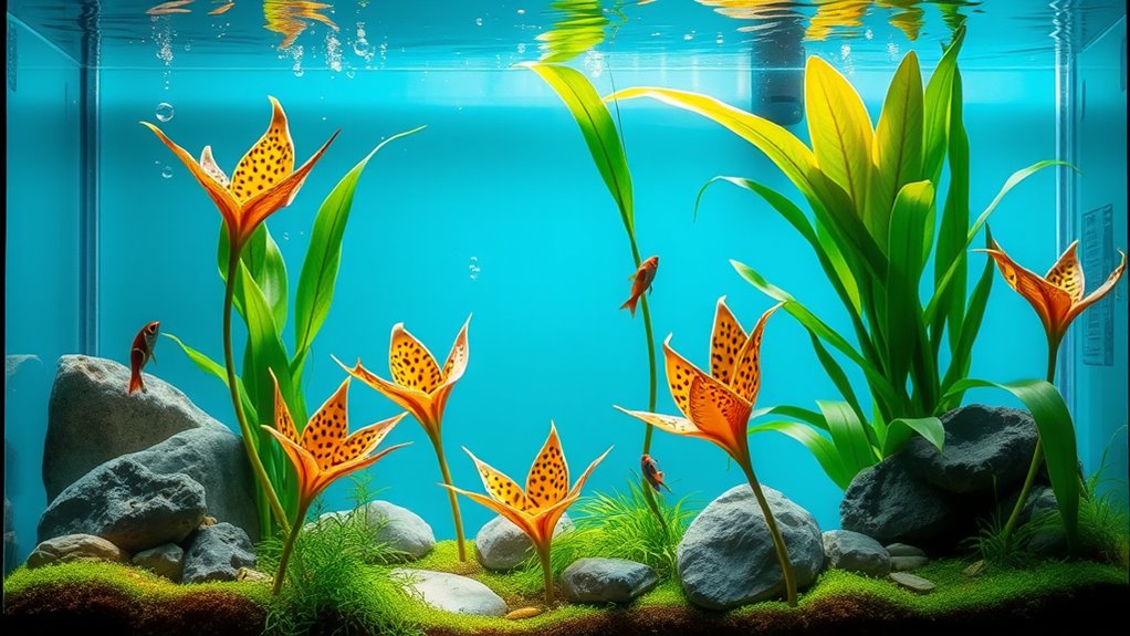tiger lily aquarium plant selection