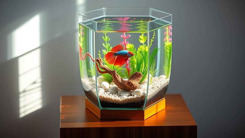 top 2 gallon hexagon fish tanks