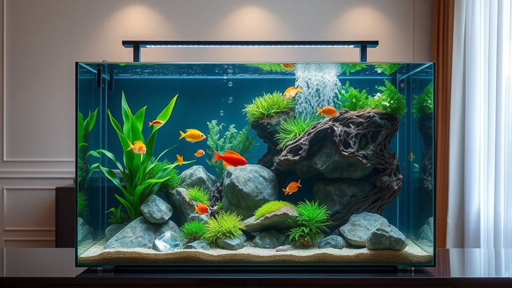 top 65 gallon rimless aquariums