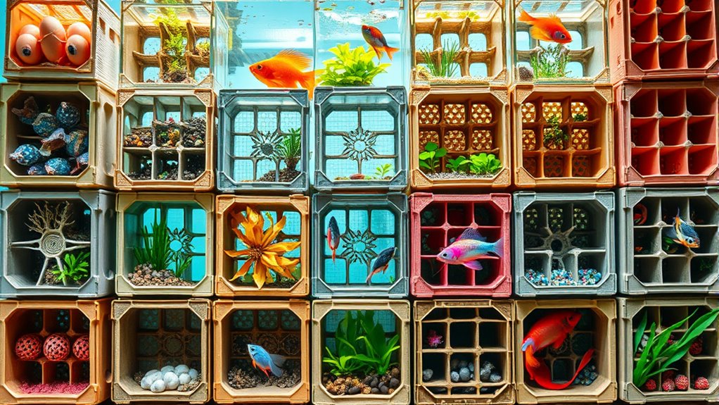 top aquarium egg crates