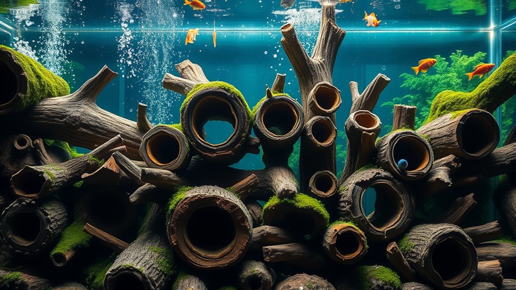top aquarium fish log decorations