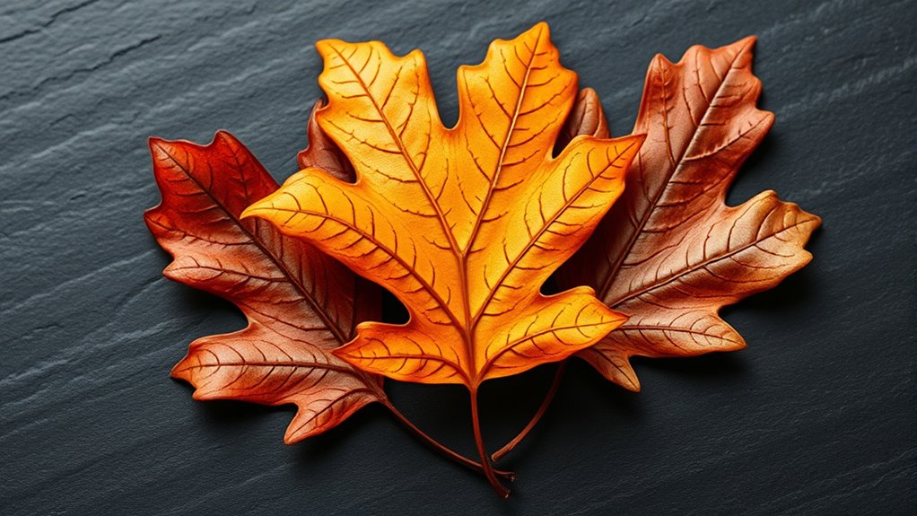top aquarium oak leaves