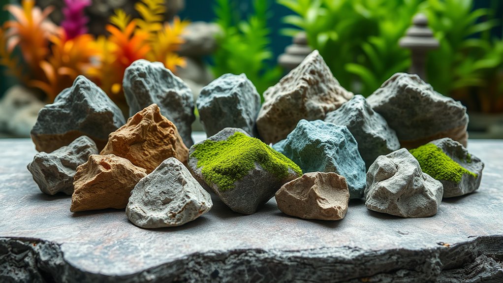 top aquarium resin rocks