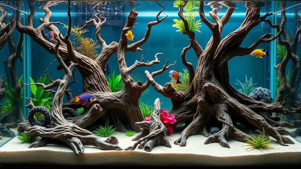 top aquarium tree root decor