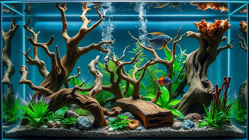 top aquarium wood decor