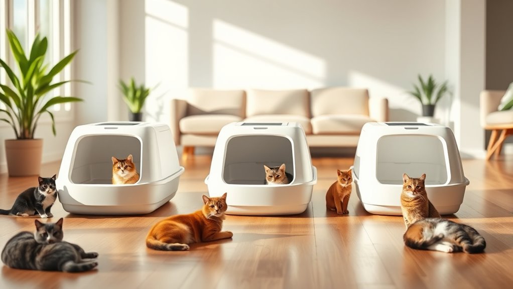 top automatic multi cat litter boxes