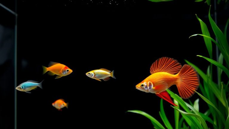 top black fish tank backgrounds