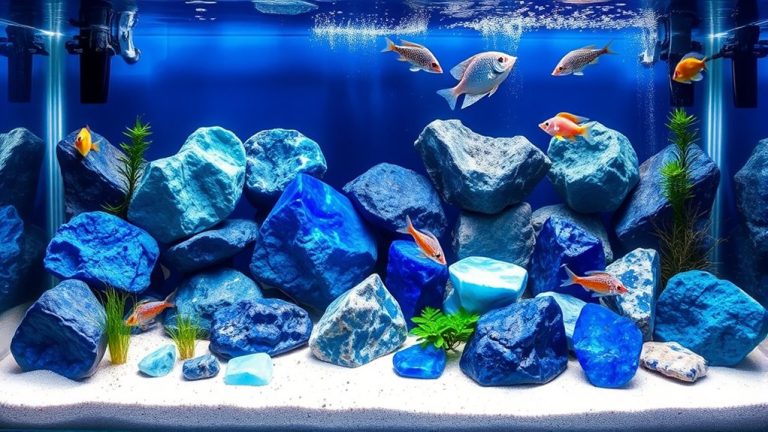 top blue aquarium rocks
