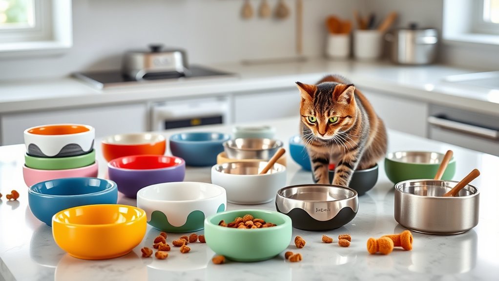 top cat food bowls