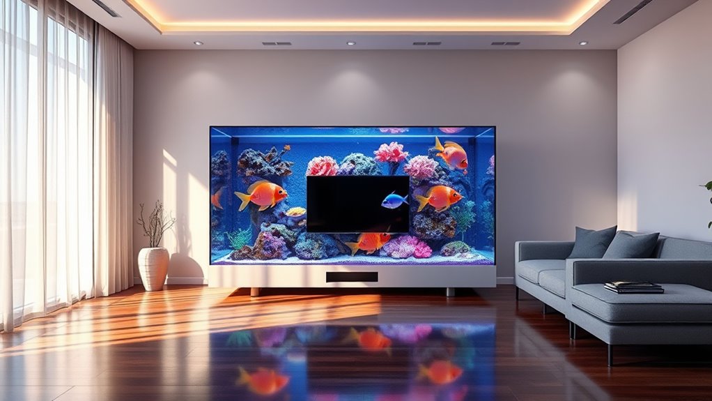 top electric fake fish aquariums