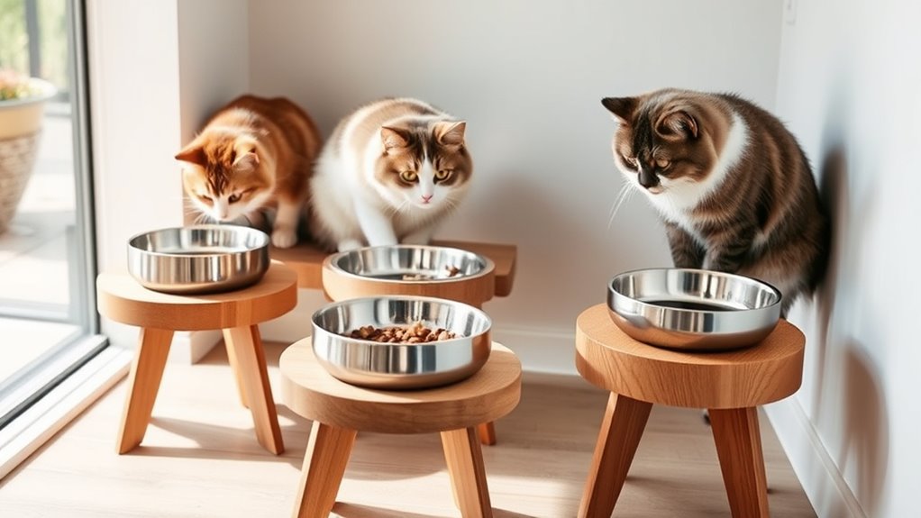top elevated cat bowls