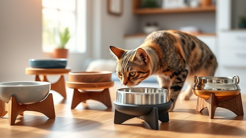 top elevated cat bowls