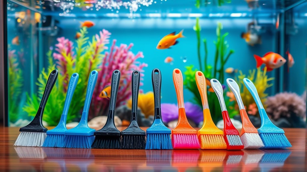 top fish tank brushes