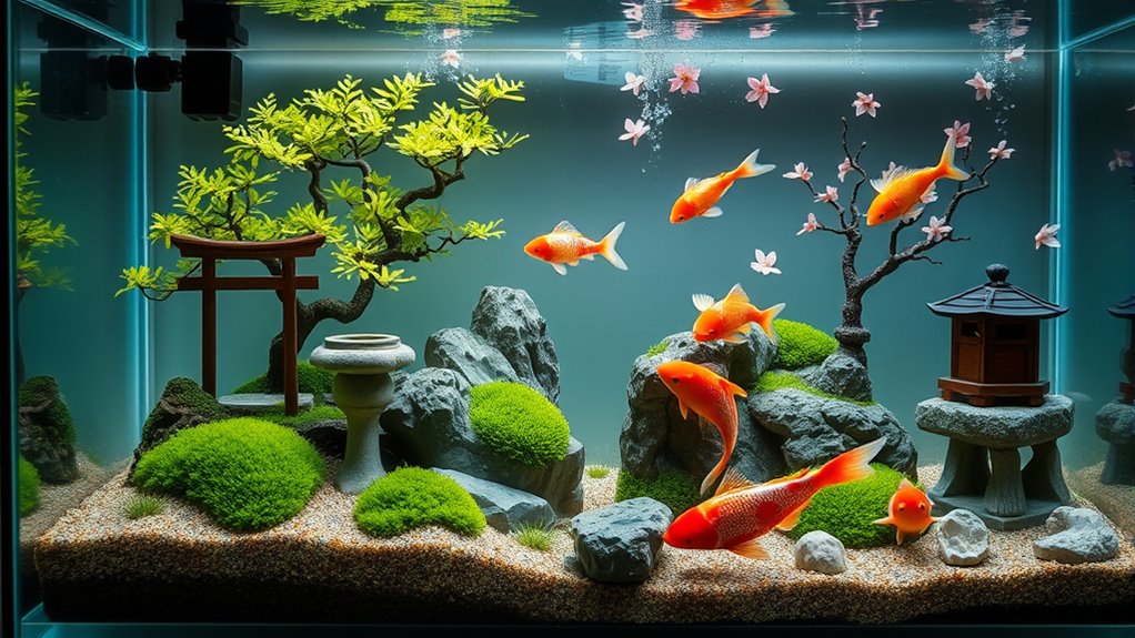 top japanese aquarium decorations