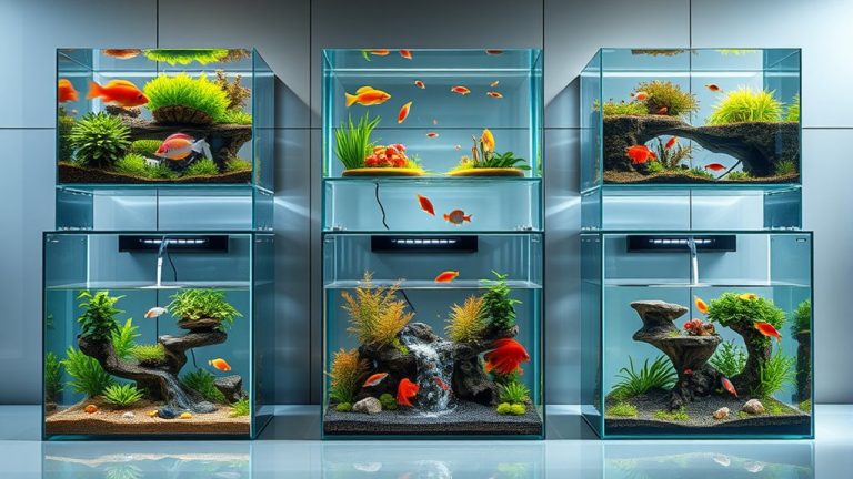 top multi level fish tanks