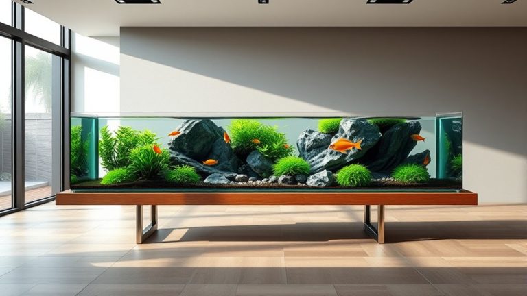 top narrow fish tanks