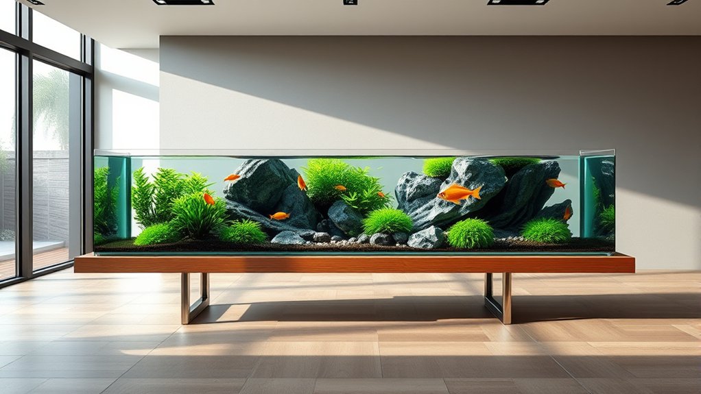 top narrow fish tanks