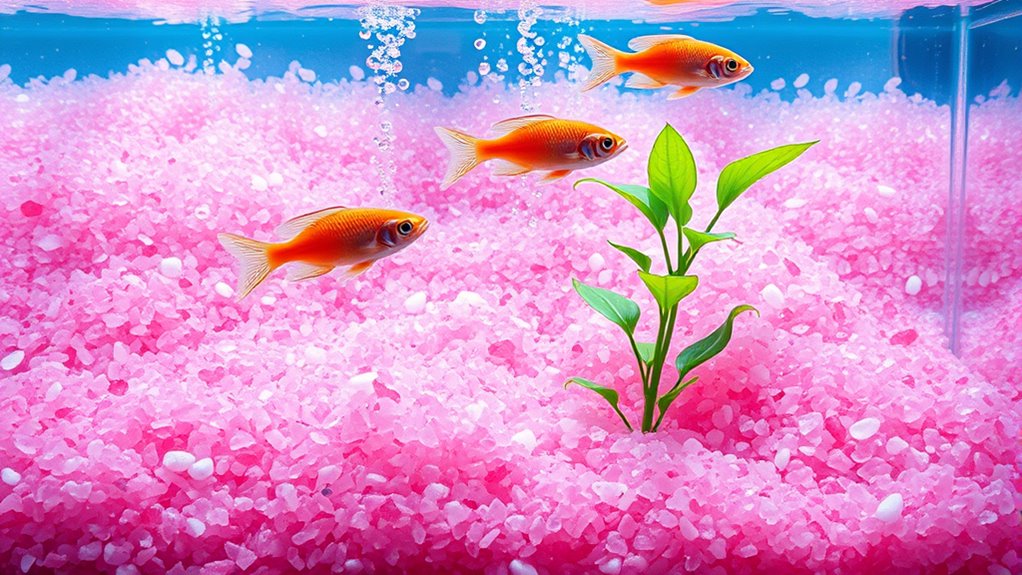 top pink aquarium gravel