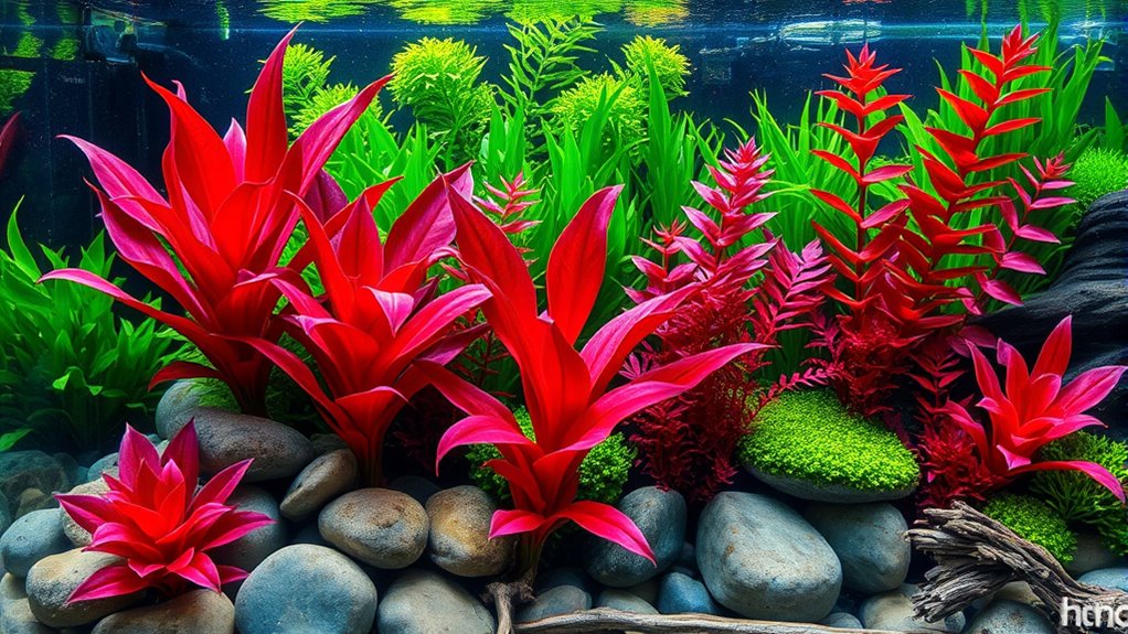 top red aquarium plants