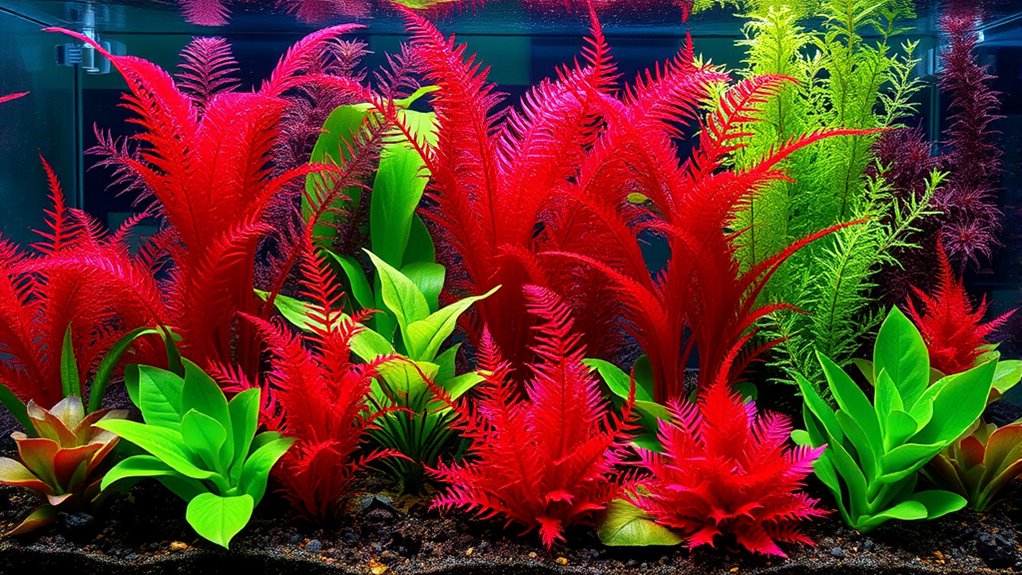 top red aquarium plants
