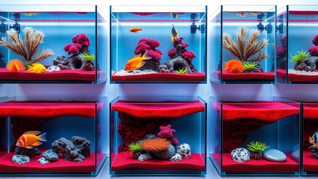 top red flint sand aquariums