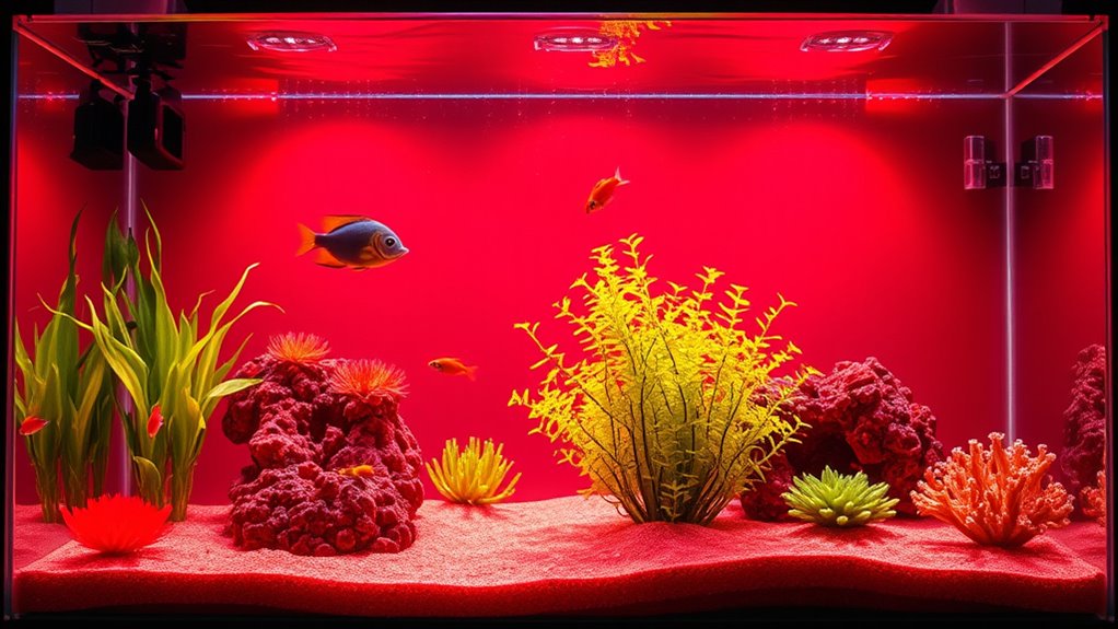 top red light fish tanks