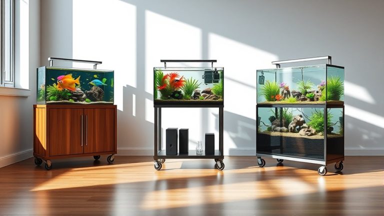 top rolling fish tank stands