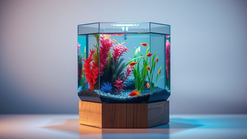 top small hexagon fish tanks
