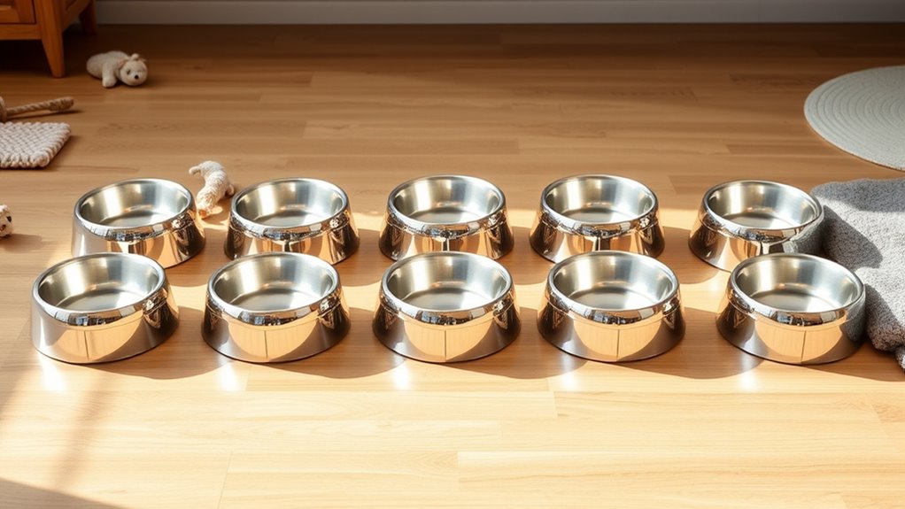 top stainless steel cat bowls