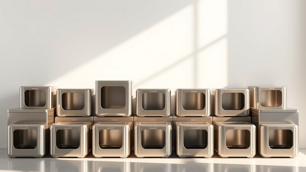 top stainless steel litter boxes