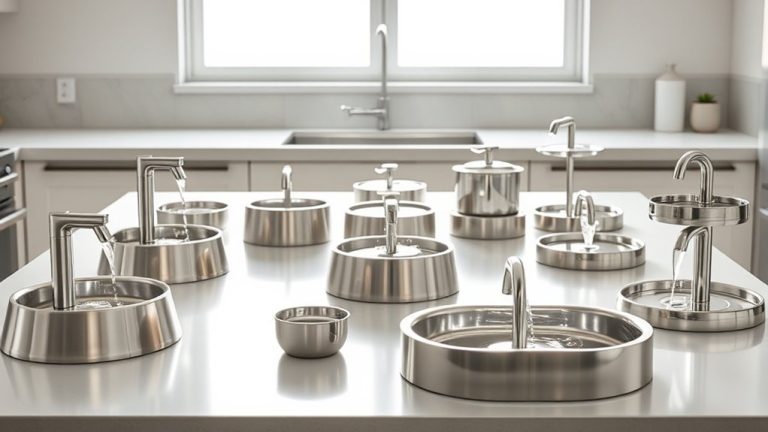 top stainless steel pet fountains